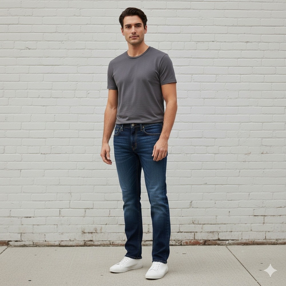 GAP Straight Fit Jeans Men's 38x32 Dark Wash Classic Denim 100% Cotton Everyday‎